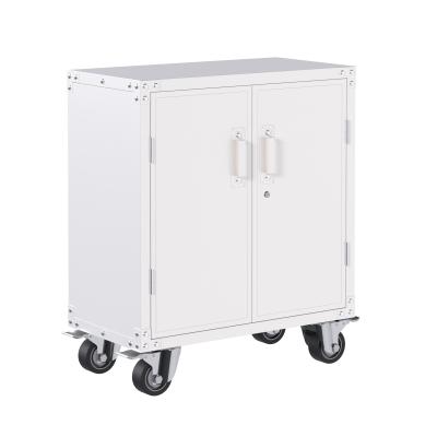 China Metal Storage Cabinet Lockable Rolling Storage Cabinet Steel Tool Chest Cabinet for Office,Home,School for sale