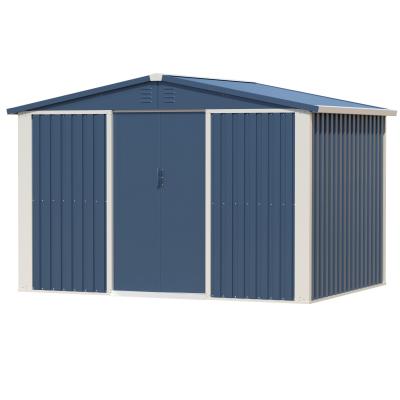 China Custom Size Metal Tool Shed Waterproof Outdoor For Garden for sale