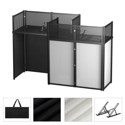 China Portable DJ Booth Facade Table With Lighting Scrims for sale