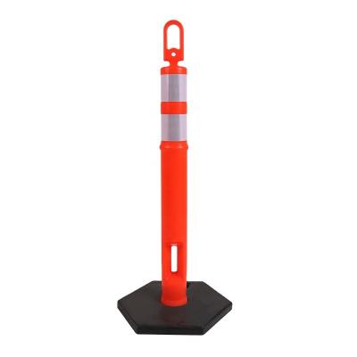 China 115cm Outdoor Road Safety Drafter Post With Rubber Base for sale