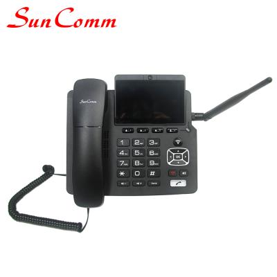 China desktop phone sim card 4g fixed cordless phone desk phone for sale