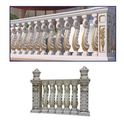 China Modern ABS Plastic Concrete Railing Baluster Molds For House Balcony for sale