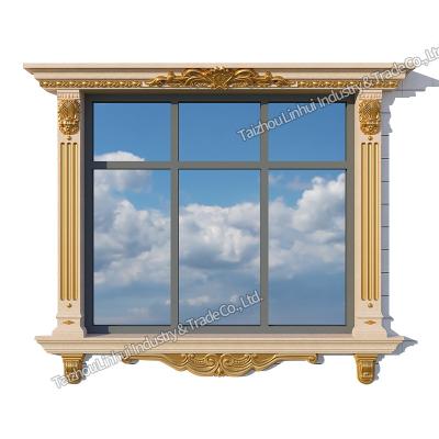 China EUROPEAN High Quality Decorative Window Frame ABS Plastic Concrete Mold for sale