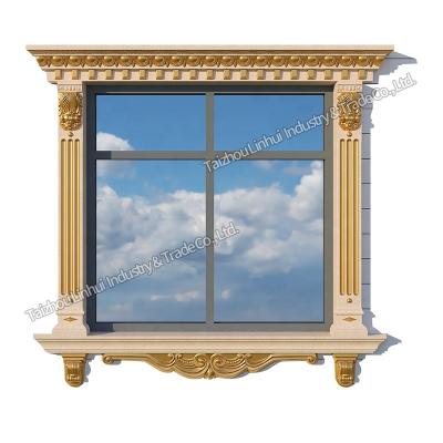 China Good Price Modern Door Trim Fiberglass Roman Window Frame Pillar Casting Mold For Concrete for sale