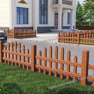 China Architectural Decoration Garden Fence Mold With Concrete Wood Grain Fence Mold for sale