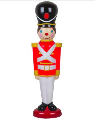 China Christmas Decoration Big Blow Mold Plastic Toy Soldiers for sale