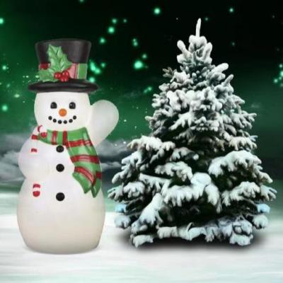 China Christamas Decoration 2022 Christmas Decoration Hot Lit Blow Mold Snowman for sale