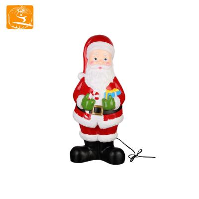 China Europe outdoor christmas house decoration lit santa claus for sale