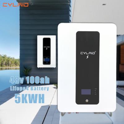 China 48V100Ah Powerwall gemonteerde Lifepo4 batterij Te koop