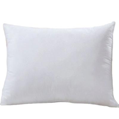 China Folded feather down the pillow washed white duck goose feather down the pillow insert cushion insert for sale