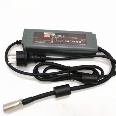 China OWA-120E-12 Meanwell 12v battery charger with European plug OWA-120E-12 for sale