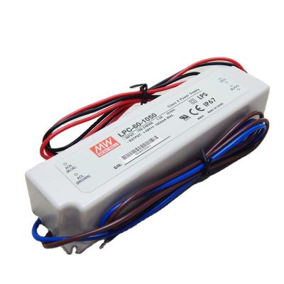 China Suitable for LED Lighting MID WELL 1050mA LED Driver 60W with U L CE Approved LPC-60-1050 for sale