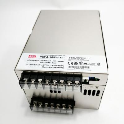 China Industrial automation instrument/test/laser related machine medium well PSPA-1000-24 24v power supply 1000w with PFC and parallel function for sale