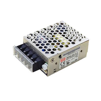 China Original MEANWELL RS-15-12 15W Led Driver Power Supply 12v Single Output Changeover AC To DC Switching Power Supply 62.5*51*28mm (L*W*H ) for sale