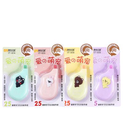 China Eco-friendly cute bear design 12m*5mm chenqi correction tape for student promotional stationery for sale