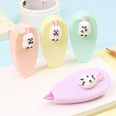 China Eco - Friendly Cute Rabbit Wipe Out Design Correction Tape For Student Promotional Stationery for sale