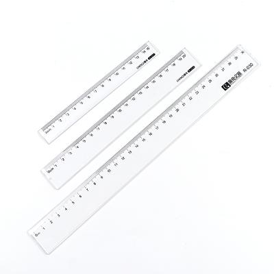 China Promotion High Quality Measruing Ruler for School and Office 15/20/30 cm Transparent Straight Ruler for sale