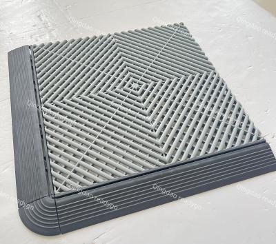 China Temperature Resistant Polypropylene Garage Flooring Interlocking Garage Flooring Tiles for sale