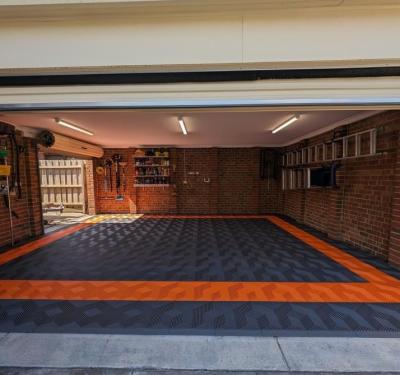 China 400x400 Heavy Duty Garage Tiles OEM Plastic Interlocking Garage Floor Tiles for sale