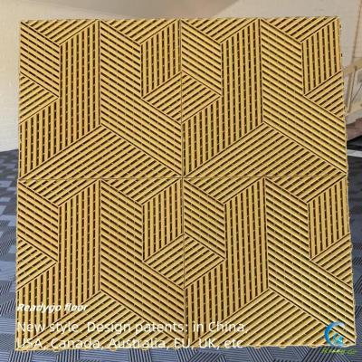 China Outdoor Interlocking Garage Carpet Tiles 40x40 Hard Plastic Garage Tiles for sale