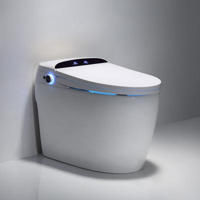 China Automatic Operation Wc Luxury One Piece Smart Ceramic Self Washing Smart Toliet Fully Automatic Tankless for sale