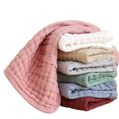 China Washable Bibs Drool Burb Cloth Muslin Feeding 100% Cotton 6 Layers for sale