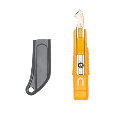 China Slide Open High Quality Hook Carving Steel Blade Acrylic Cutter Knife for sale