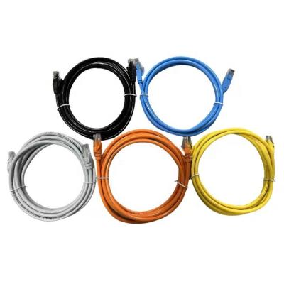 China Custom type utp cat6 extension male plug cat5e cat6 0.5m 1m utp ethernet telecom communication network lan cable r cat6 network cable rj45 patch cord for sale