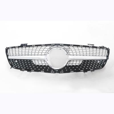 China Upgrade Original Grill 2013-2016 For Mercedes Benz SL CLASS R231 Diamond Front Grille Silver Bar Front Bumper Grill for sale