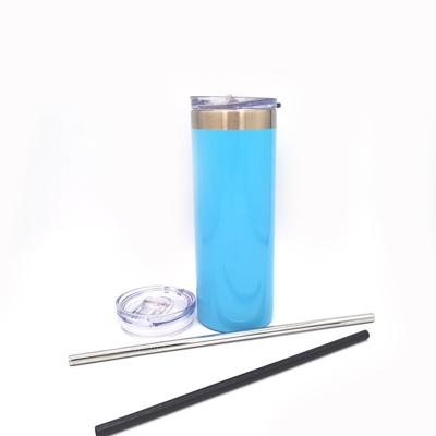 China Viable Manufacturer Stainless Steel Double Wall Sublimation Masks Stainless Steel Tumbler With Straw for sale