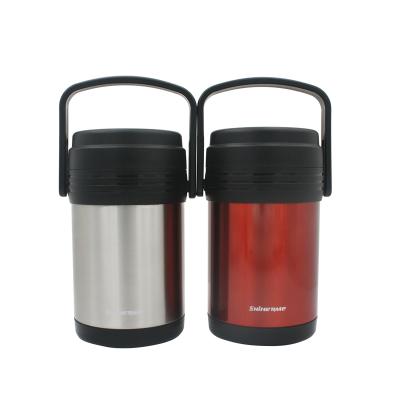 China 2021 Business Factory Direct Sales Customer Logo Stainless Steel Insulation Lunch Food Pot With Handle for sale