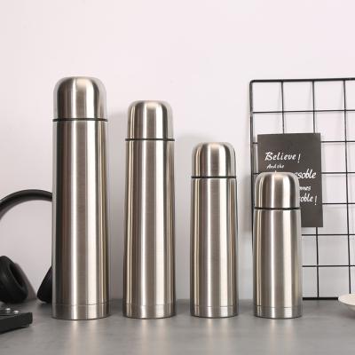 China PORTABLE Classic Bullet Shape 18/8 Stainless Steel Water Bottle With Exterior Button for sale