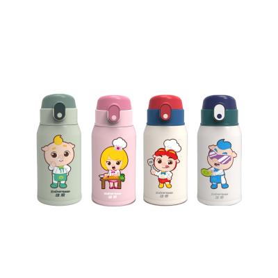 China PORTABLE factory direct stainless steel 550ML vacuum insulation kids water bottle with cute bag for kids for sale