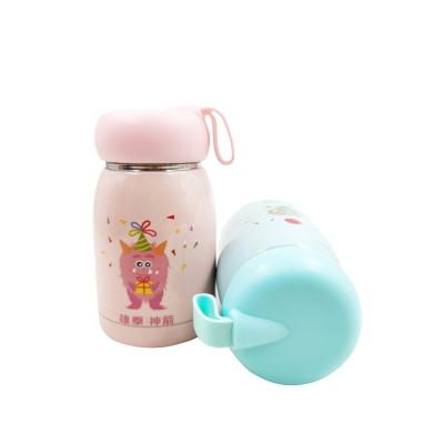 China PORTABLE factory direct 320ML stainless steel cartoon design vacuum flask for kids for sale