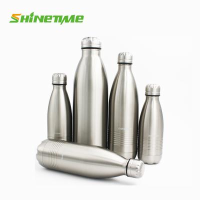 China PORTABLE Classic Bowling Shaped Double Walled Close Mouth Stainless Steel Water Bottle For Recycling for sale