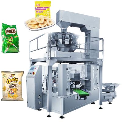 China Automatic Rotary Food Premade Pouch Breakfast Oat Grain Oatmeal Cereal Rotary Packing Machine for sale