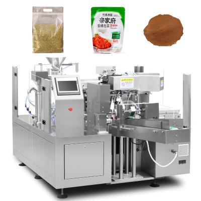 China Automatic Food Premade Bag Doypack Pouch 2kg Gypsum Powder Packing Machine Line for sale