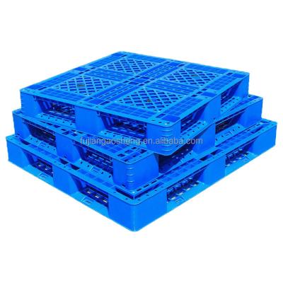 China Beverage Cheap Heavy Duty Storage HDPE Big Euro Large Shipping Price Single Sided Stackable Plastic Pallet for sale