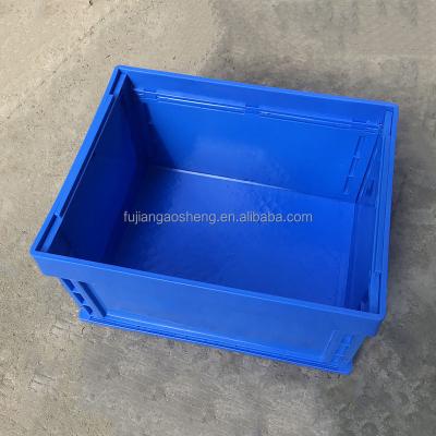 China Recycled Materials Cheap Price Crate Plastic Convenient Folding Transport Logistics Packaging Box Turnover Plastic Convenient Box for sale