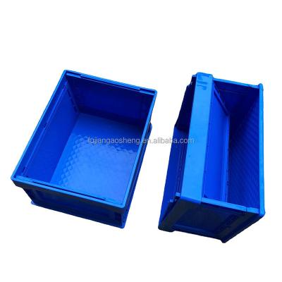 China Recycled Materials Moving Boxes Milk Crates Turnover Convenient Plastic Folding Convenient Transport Logistics Packaging Box for sale