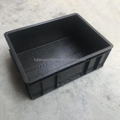 China Recycled Materials Cheap Price Plastic Convenient Turnover Box Convenient Fish Meat Preparation Crates Transport Logistics Packing Box for sale