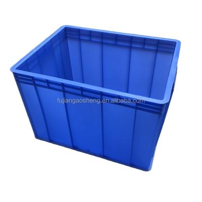 China Recycled Materials Moving Crates Convenient Plastic Conductive Turnover Box Fish Meat Preparation Milk Transportation Logistics Packing Box for sale