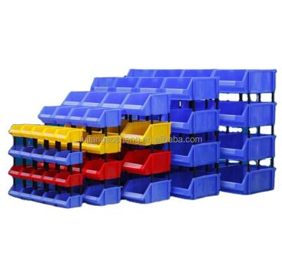 China Recycled Materials Shelf Bins For Industrial Plastic Portable Boxes Plastic Stackable And Dividable Storage Shelf Bins for sale