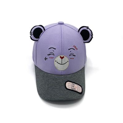 China Wholesale JOINT Custom Design Adjustable 6 Panel Cotton Sports Hat With Lovely Ears 3D Kids Animal Baseball Cap For Kids for sale