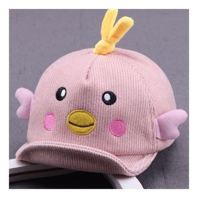 China Wholesale COMMON Baby Hats Custom 100% Cotton 5 Panel Embroidery Printed Animal Bird Baseball Snapback Hat For Kids for sale