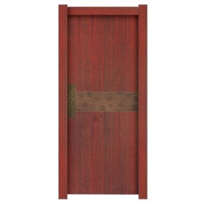 China Plastic Compound Door China Bedroom Home Room Door Factory Red Interior Wood Door Waterproof WPC Wpc Plastic Doors for sale