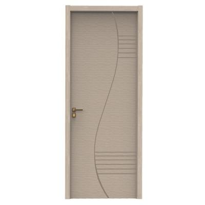 China Custom Size Waterproof Custom Size WPC Interior Door PVC Door With Door Frame From China Factory for sale