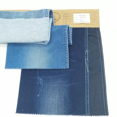 China Breathable High Stretch TR Weave Towel Denim Fabric Stock For Designed Jeans for sale