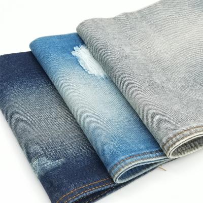 China Breathable Factory Price In Stock Yarn Dyed Cotton Stretch Denim Fabric for sale