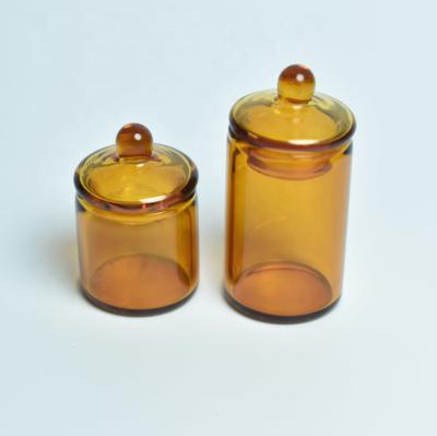 China Europe Dollhouse Kitchen Accessories Amber Miniature Toys Glass Bottle for sale